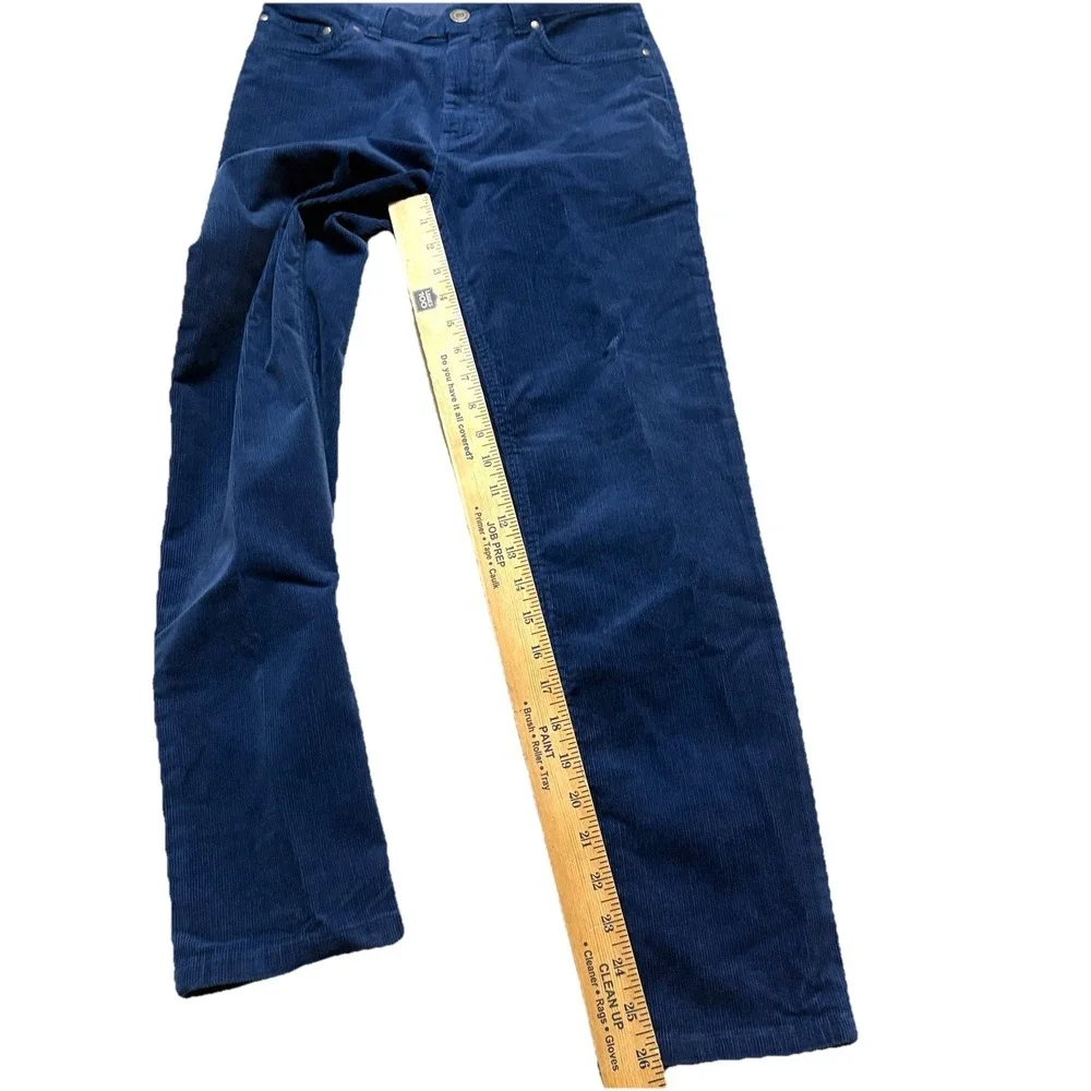 Vineyard Vines Boys Corduroy Pants Navy Blue Stretch Whale Preppy 5 Pocket 12